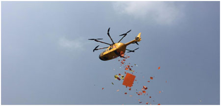 Aerial Flower Dropping